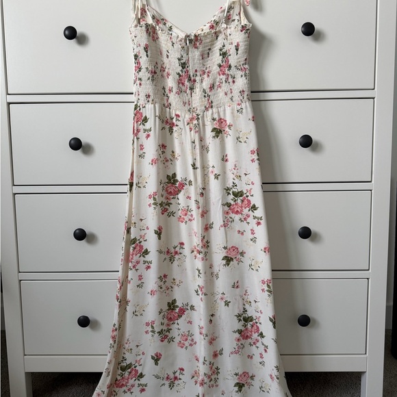Reformation Floral White Midi Dress - Picture 3 of 4